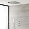 Milano Arvo - Chrome Thermostatic Shower with Recessed Shower Head and Hand Shower (2 Outlet)