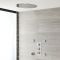 Milano Mirage - Chrome Thermostatic Shower with Recessed Shower Head and Body Jets (2 Outlet)