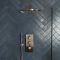 Milano Amara - Thermostatic Shower with Shower Head and Hand Shower - Brushed Copper