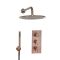 Milano Eris - Thermostatic Shower with Shower Head and Hand Shower - Copper