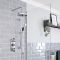 Milano Elizabeth - Traditional Concealed Thermostatic Triple Shower Valve - Chrome and Black