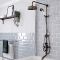 Milano Elizabeth - Oil Rubbed Bronze Traditional Triple Exposed Thermostatic Shower with Grand Rigid Riser Rail and Bath Spout (3 Outlet)