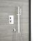 Milano Arvo - Chrome Thermostatic Shower with Riser Rail and Hand Shower (1 Outlet)