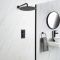 Milano Nero - Black Thermostatic Shower with Round Shower Head (1 Outlet)