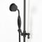 Milano Elizabeth - Black Traditional Twin Exposed Thermostatic Shower with Grand Rigid Riser Rail (2 Outlet)