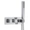 Milano Arvo - Chrome Thermostatic Shower with Diverter, Ceiling Mounted Shower Head and Hand Shower (2 Outlet)