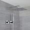 Milano Arvo - Chrome Thermostatic Shower with Diverter, Wall Mounted Shower Head and Hand Shower (2 Outlet)