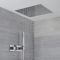 Milano Arvo - Chrome Thermostatic Shower with Diverter, Recessed Shower Head and Hand Shower (2 Outlet)