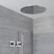 Milano Mirage - Chrome Thermostatic Shower with Diverter, Recessed Shower Head and Hand Shower (2 Outlet)