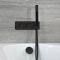 Milano Nero - Black Thermostatic Shower with Diverter, Overflow Bath Filler and Hand Shower (2 Outlet)