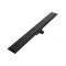 Milano - 800mm Linear Stainless Steel Shower Drain with Grate - Black