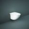 RAK Sensation - Gloss White Modern Rimless Wall Hung Toilet with Soft Close Seat
