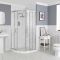 Milano Langley - Chrome Traditional Quadrant Shower Enclosure - Choice of Size