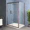 Milano Vara - Brushed Copper Sliding Shower Door - Choice of Sizes and Side Panel