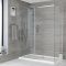 Milano Portland - Frameless Sliding Door Shower Enclosure - Choice of Sizes and Side Panel