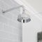 Milano Elizabeth - Chrome 150mm Traditional Apron Shower Head and Wall Arm