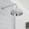 Milano Elizabeth - Chrome and Black Traditional Thermostatic Shower with Diverter, Hand Shower and Shower Head (2 Outlet)