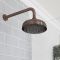Milano Elizabeth - Oil Rubbed Bronze 200mm Traditional Apron Shower Head and Wall Arm