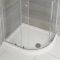 Milano Lithic - Right Handed Low Profile Offset Quadrant Shower Tray - 900mm x 800mm