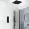 Milano Preto - Black Thermostatic Shower System - Choice of Outlets