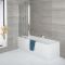 Milano Farington - Standard Single Ended Bath with Folding Bath Screen and Side Panel - Choice of Sizes