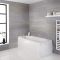Milano Rivington - White Modern Standard Single Ended Bath - Choice of Sizes
