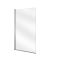 Milano Overton - 1700mm x 725mm Modern J-Shaped Corner Shower Bath - Choice of Screen and Left / Right Hand Options