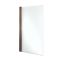 Milano Overton - 1700mm x 725mm Modern J-Shaped Corner Shower Bath with Brushed Copper Bath Screen - Left / Right Hand Options