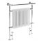 Milano Elizabeth - White Traditional Dual Fuel Heated Towel Rail - 930mm x 790mm (withOverhanging Rail) - Choice of Wi-Fi Thermostat and Cable Cover