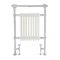 Milano Elizabeth - White and Chrome Traditional Heated Towel Rail - 930mm x 620mm (With Overhanging Rail)