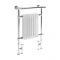Milano Elizabeth - White Traditional Dual Fuel Heated Towel Rail - 930mm x 620mm (withOverhanging Rail) - Choice of Wi-Fi Thermostat and Cable Cover