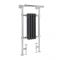 Milano Elizabeth - Anthracite Traditional Heated Towel Rail - 930mm x 452mm (With Overhanging Rail)
