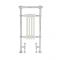 Milano Elizabeth - White Traditional Heated Towel Rail - 930mm x 452mm (With Overhanging Rail)