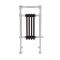 Milano Elizabeth - Black and Chrome Traditional Electric Heated Towel Rail - 930mm x 450mm