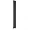 Milano Aruba Slim - Black Space-Saving Vertical Designer Radiator - 1780mm x 236mm (Single Panel)