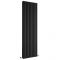 Milano Aruba - Black Vertical Designer Radiator - 1780mm x 590mm (Double Panel)