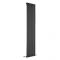 Milano Alpha - Black Flat Panel Vertical Designer Radiator - 1780mm x 420mm (Single Panel)