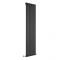 Milano Alpha - Black Flat Panel Vertical Designer Radiator - 1780mm x 490mm (Single Panel)