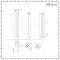 Milano Aruba Slim - White Space-Saving Vertical Designer Radiator - 1780mm x 236mm (Single Panel)