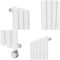 Milano Aruba Slim Electric - White Vertical Designer Radiator - 1780mm x 236mm (Single Panel) - with Bluetooth Thermostat