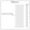 Milano Viti - White Diamond Panel Vertical Designer Radiator - 1780mm x 560mm (Double Panel)
