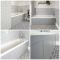 Milano Richmond - White Traditional Single Ended Standard Bath with Light Grey Panel - 1700mm x 750mm