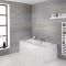 Milano Overton - White Modern Double-Ended Standard Bath - 1700mm x 700mm