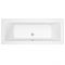 Milano Elswick - White Modern Double-Ended Standard Bath - Choice of Sizes