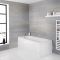 Milano Farington - White Modern Single Ended Standard Bath - 1600mm x 700mm