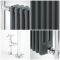 Milano Elizabeth - Anthracite Traditional Heated Towel Rail - Choice of Size