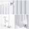 Milano Elizabeth - White and Chrome Traditional Heated Towel Rail - 930mm x 450mm