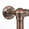 Milano Derwent - Traditional Minimalist Brushed Bronze Electric Heated Towel Rail - 966mm x 673mm