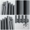 Milano Windsor - Traditional Anthracite Vertical Triple Column Electric Radiator - 1800mm x 290mm - Choice of Wi-Fi Thermostat