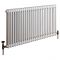 Milano Windsor - White Horizontal Traditional Double Column Radiator - Choice of Size and Feet